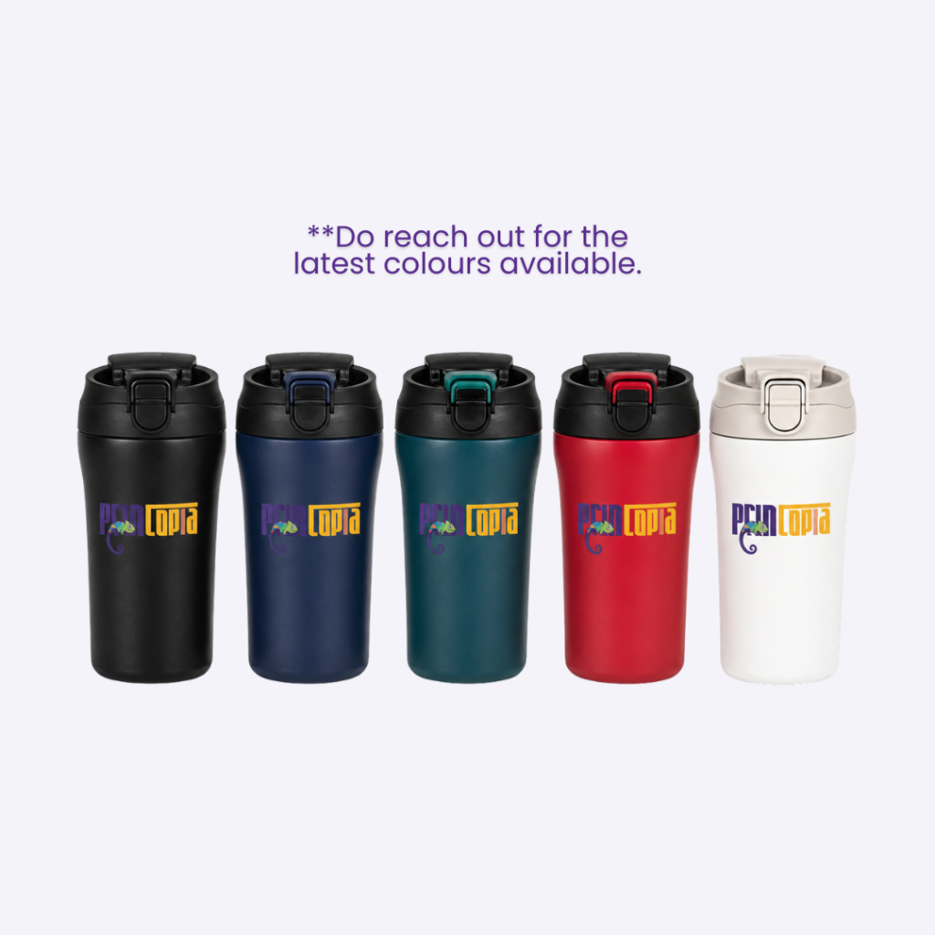 Custom 450ml Stainless Steel Vacuum Tumbler | Customisable Tumbler Printing Singapore | Corporate Gift Supplier Singapore