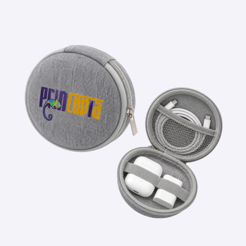 Custom Digital Cable Pouch with Logo Print Singapore | Travel Corporate Gift Supplier Singapore