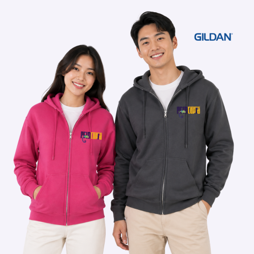 Custom Gildan Heavy Blend Full-Zip Hoodie 18600 | Custom Hoodie Printing Singapore | Printopia.sg