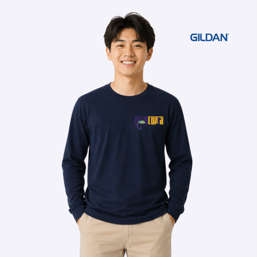 Custom Gildan Premium Cotton Long Sleeve Unisex | Custom Shirt Printing Singapore | Printopia.sg