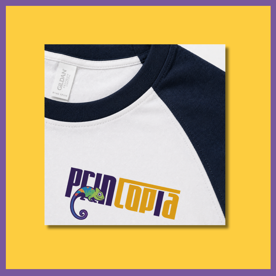 Custom Gildan Premium Cotton Raglan Tee | Custom Shirt Printing Singapore | Printopia.sg