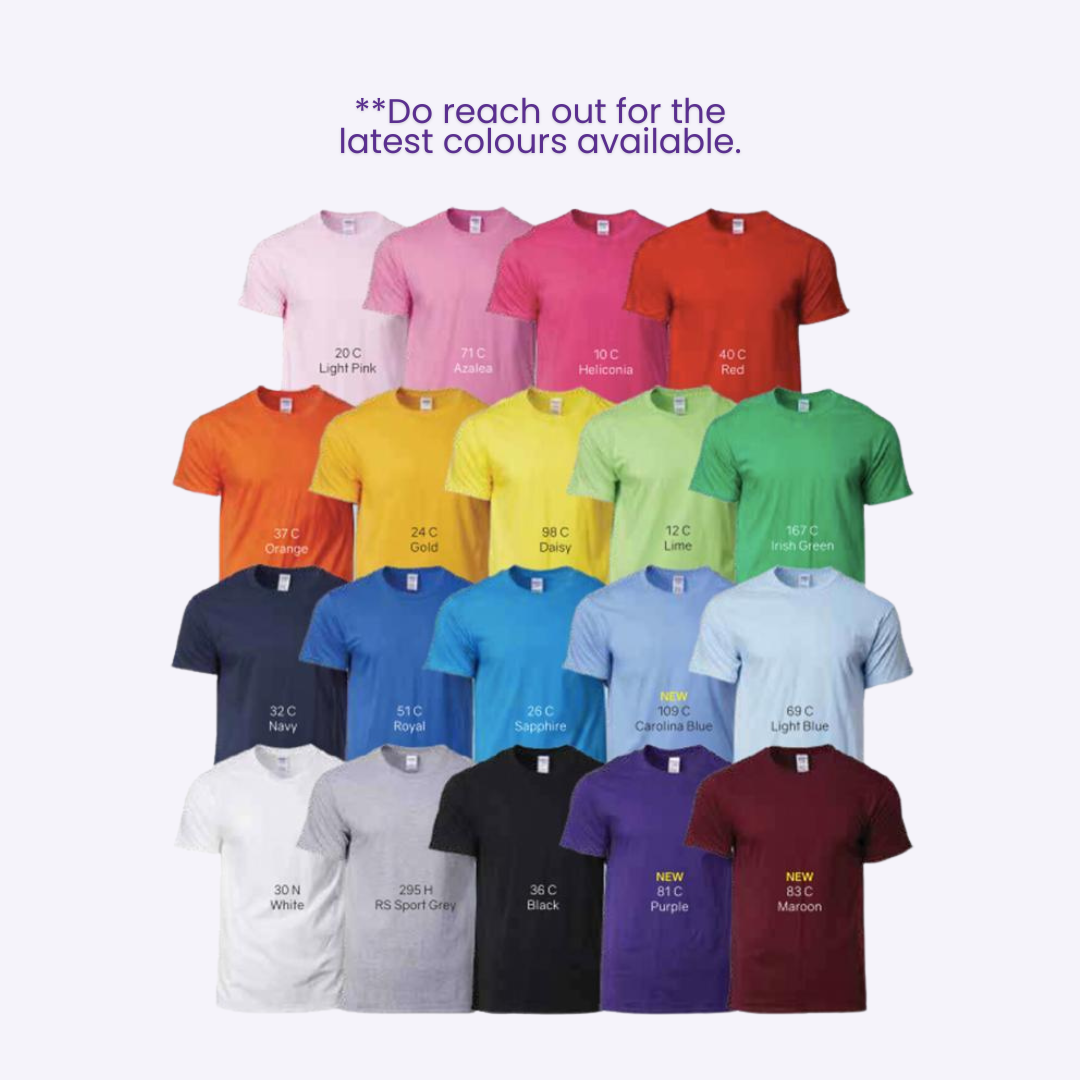 Custom Gildan Premium Cotton Youth T-Shirt 76000B | Custom Shirt Printing Singapore | Printopia.sg