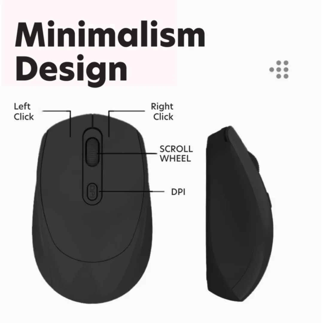 Custom Velour Click Dual-Mode Wireless Mouse | Bluetooth 5.2 + 2.4GHz Silent Click | Custom Corporate Gift Singapore | Printopia.sg