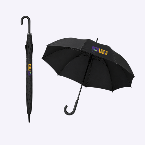Customisable 24" Straight Umbrella | Auto-Open J-Hook | Custom Umbrella Printing Supplier Singapore