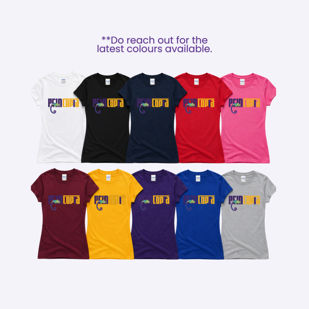 Customised Gildan Premium Cotton Ladies T-Shirt 76000L | Custom Shirt Printing Singapore | Printopia.sg