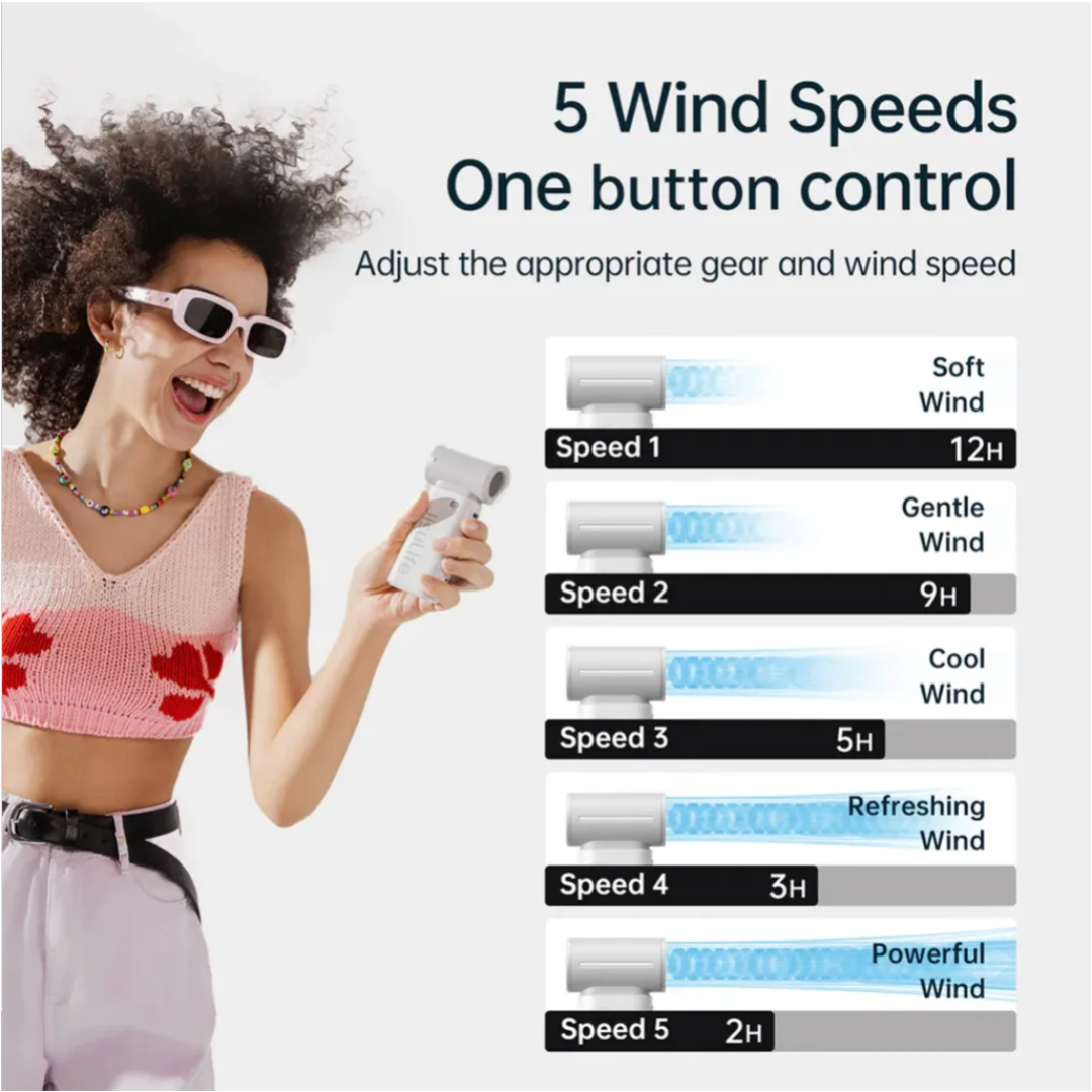 JisuLife Life9 Handheld Fan 5000mAh | Portable Corporate Gift Singapore | Printopia.sg