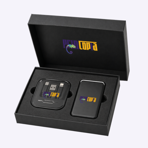 SmartCarry Tech Set | MagSafe Phone Holder and Multi-Cable Kit | Custom Corporate Gift Singapore | Printopia.sg