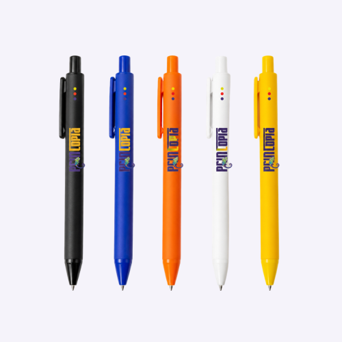 Vibrant Plastic Pen Bulk Supplier | Custom Logo Print | Bulk Affordable Corporate Gift Singapore