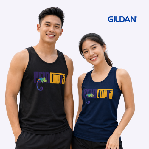 Custom Gildan Cotton Tank Top Singlet Singapore | Bulk Sports Event and Charity Run Printing | Printopia