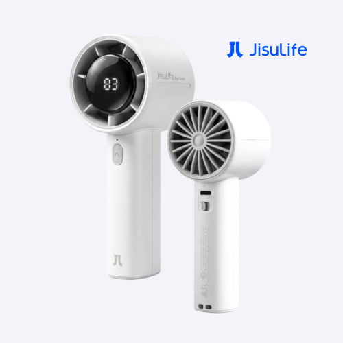 Custom JisuLife Life10s 5000mAh Handheld Fan with LED Display | Custom Corporate Gift Singapore | Printopia