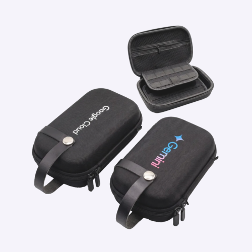 Custom Branded Hard Shell Travel Digital Organiser Pouch Singapore | 21x13x7cm | Tech Corporate Gift | Printopia