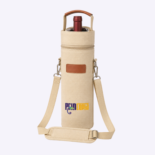 Custom Branded Wine Bottle Cooler Bag Singapore | Insulated | Adjustable Strap | CNY and Corporate Gift | Printopia