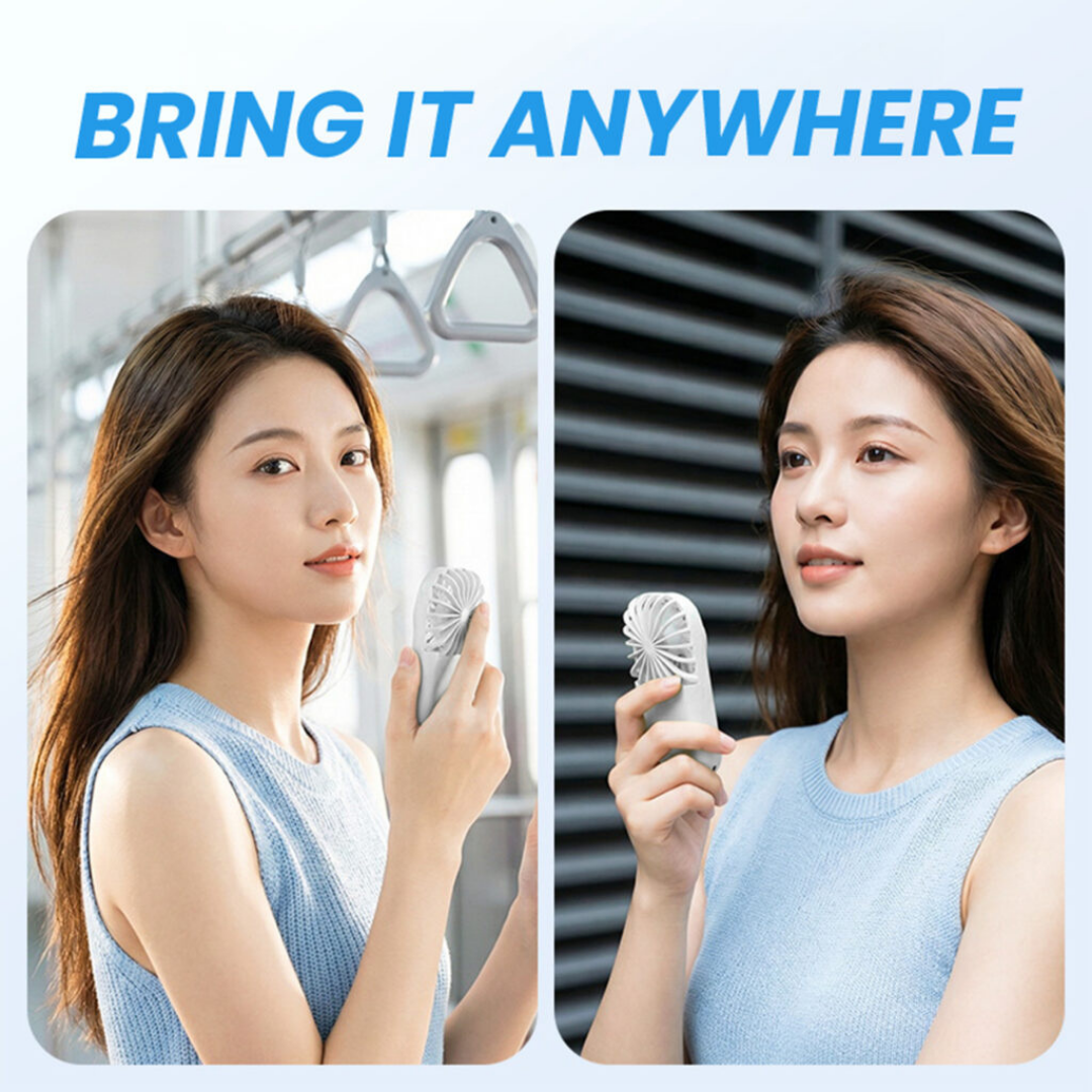 Custom Mini Portable 5-Speed Fan Singapore | 1200mAh | Up to 5 Hours | Bulk Event and Corporate Gift | Printopia