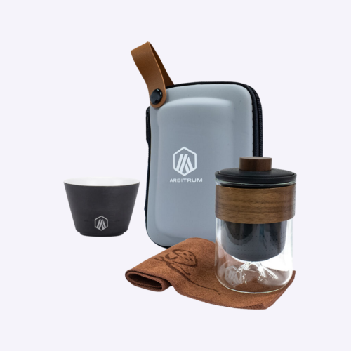 Custom Portable Borosilicate Glass Tea Set with Ceramic Mug and Case Singapore | Premium Corporate Gift | Printopia